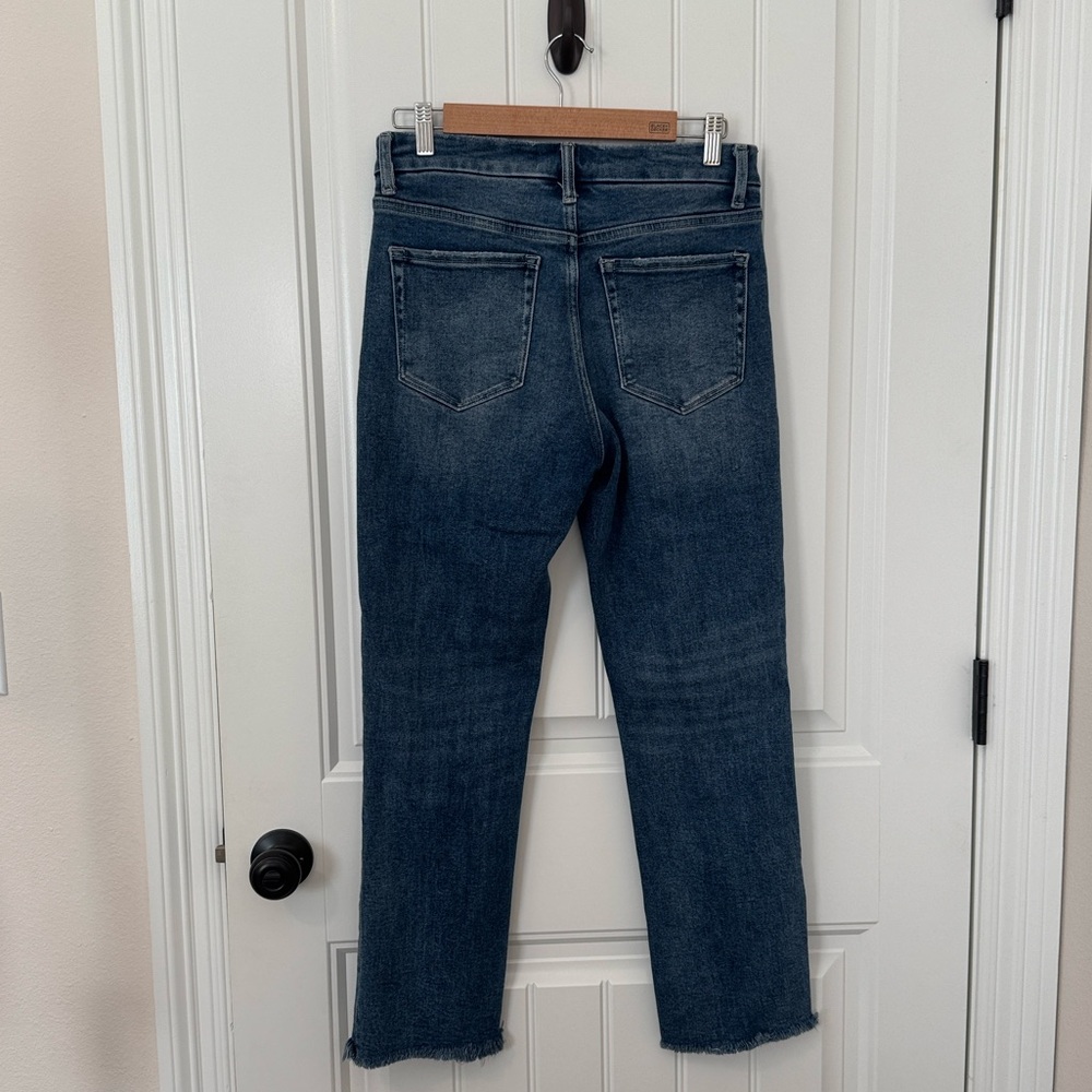 Vervet Mid Rise Crop Straight Jeans 28 - Picture 2 of 13